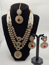 Multicolor Kundan Necklace Set with Earrings & Maang Tikka