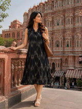 Women’s Sleeveless Printed Shirt Dress