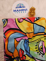 Premium Abstract Geometric Printed Fabric