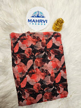 Premium Watercolor Floral Printed Fabric Soft, Elegant & Sparkling