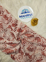 Elegant Abstract Printed Fabric | Soft, Lightweight & Comfortable