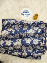 Elegant Floral Stripe Fabric | Soft, Lightweight & Gracefully Flowing