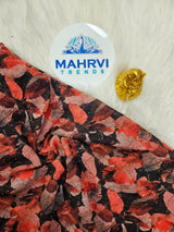 Premium Watercolor Floral Printed Fabric Soft, Elegant & Sparkling