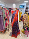 Multicolor Printed Saree with Red Border