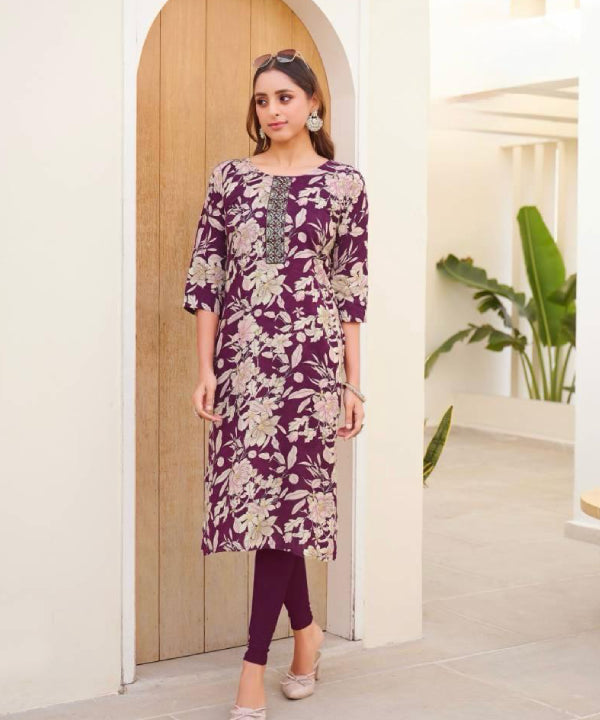 Printed Cotton Kurti – Casual & Office Wear