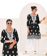 Elegant Lucknowi Embroidered Kurta Set Collection