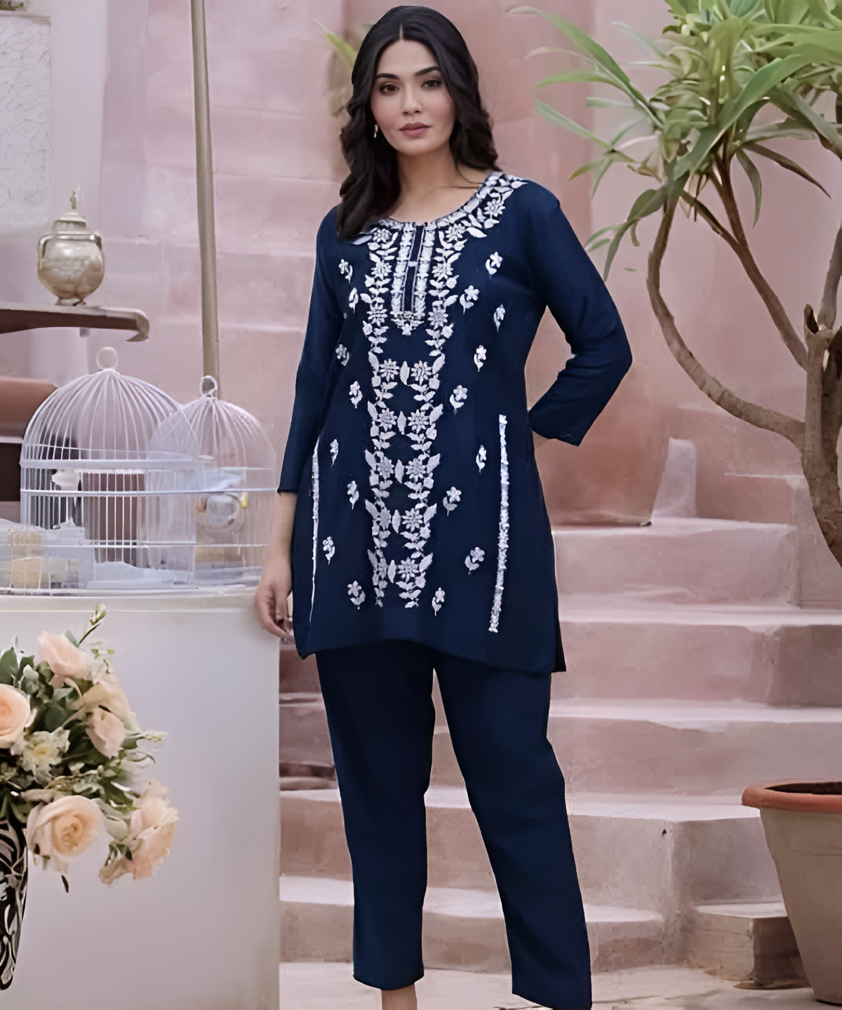 Embroidered Kurti Set Collection