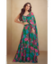 Floral Printed Palazzo Set with One-Shoulder Dupatta