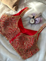 Royal Hand-Embroidered Sequin Designer Blouse