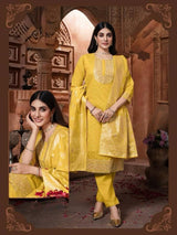 Chanderi Jacquard Suit Set