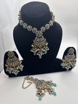 Mint Pearl Antique Necklace Set