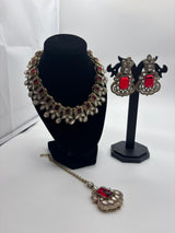 Ruby Victorian Bridal Choker Set