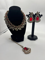 Ruby Victorian Bridal Choker Set