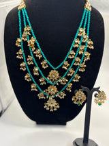 Royal Pearl & Kundan Layered Necklace Set