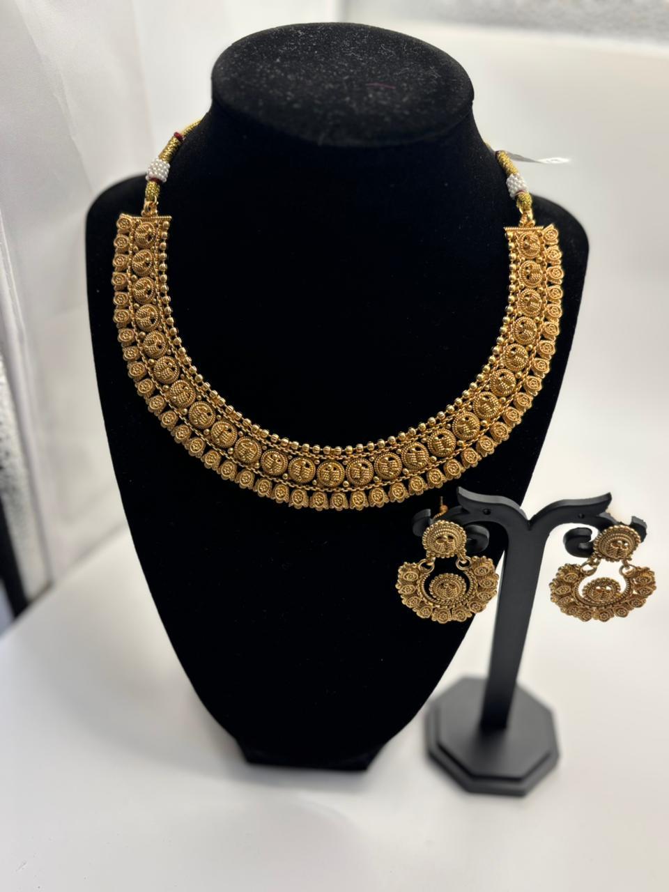 Antique Temple Heritage Necklace Set