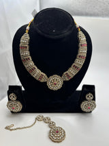 Ruby Heritage Statement Necklace Set