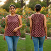 Cotton Printed Sleeveless Top