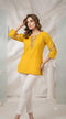 Embroidered Cotton Short Kurta