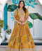 Mustard Radiance Printed Lehenga Set