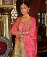 Regal Embroidered Kurta Palazzo Set with Dupatta
