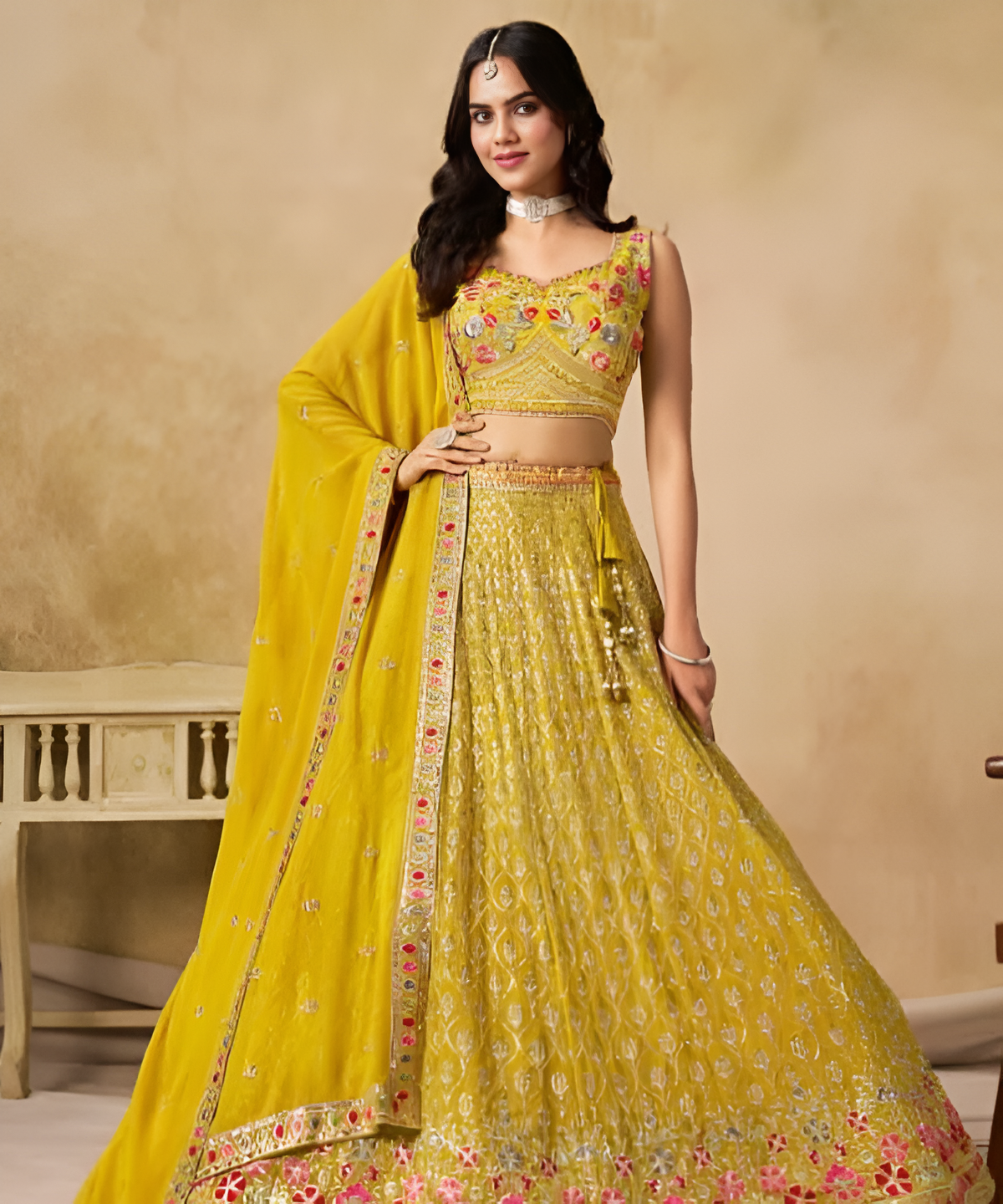 Royal Heritage Embroidered Lehenga Set