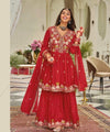 Embroidered Festive Sharara Set – Vibrant Celebration Wear