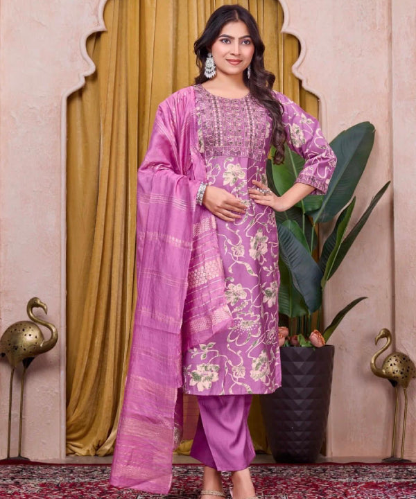 Elegant Printed Kurti Set Collection