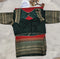 Dark Green Designer Blouse with Red Banarasi Saree – Traditional Silk Saree Set