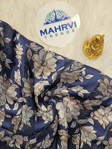 Elegant Floral Stripe Fabric | Soft, Lightweight & Gracefully Flowing