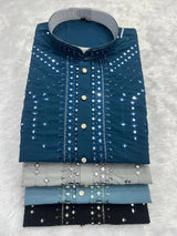 Embroidered Mirror Work Kurta