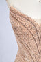 Rose Gold Pearl and Sequin Embellished Designer Blouse