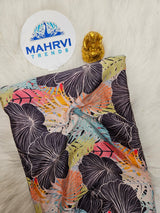 Premium Tropical Floral Printed Fabric