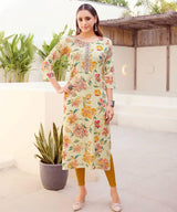 Printed Cotton Kurti – Casual & Office Wear