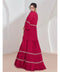 Crimson Elegance Tiered Lehenga Set