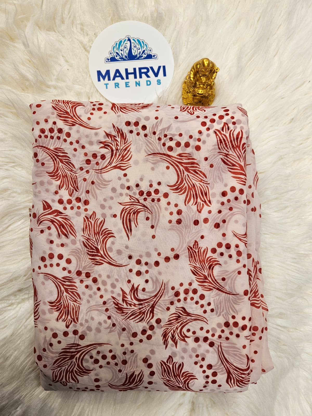 Elegant Abstract Printed Fabric | Soft, Lightweight & Comfortable