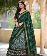 Emerald Grace Lehenga Saree Set
