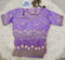Lavender Embroidered Designer Blouse with Floral Organza Saree – Elegant Party Wear Saree Set