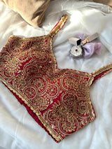 Royal Hand-Embroidered Sequin Designer Blouse