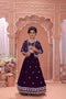 egant Girls Embroidered Lehenga Set with Jacket