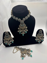 Mint Pearl Antique Necklace Set