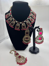 Victorian Geometric Statement Necklace Set