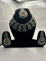 Victorian Geometric Statement Necklace Set