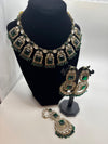 Victorian Geometric Statement Necklace Set