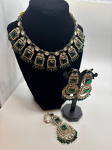 Victorian Geometric Statement Necklace Set