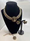 Victorian Peacock Kundan Choker Set