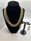 Elegant Pearl Layered Necklace Set