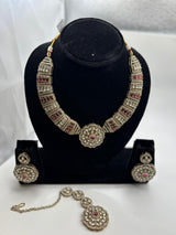 Ruby Heritage Statement Necklace Set