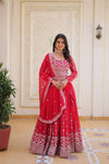 Midnight Blue Embroidered Lehenga Set