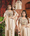 Ivory Embroidered Cape Set – Luxe Fusion Elegance
