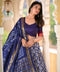 Regal Indigo Heritage Lehenga Set